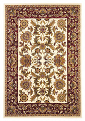 2' X 3' Polypropylene Ivory Or Red Accent Rug