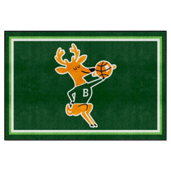 NBA Retro Milwaukee Bucks 5ft. x 8 ft. Plush Area Rug