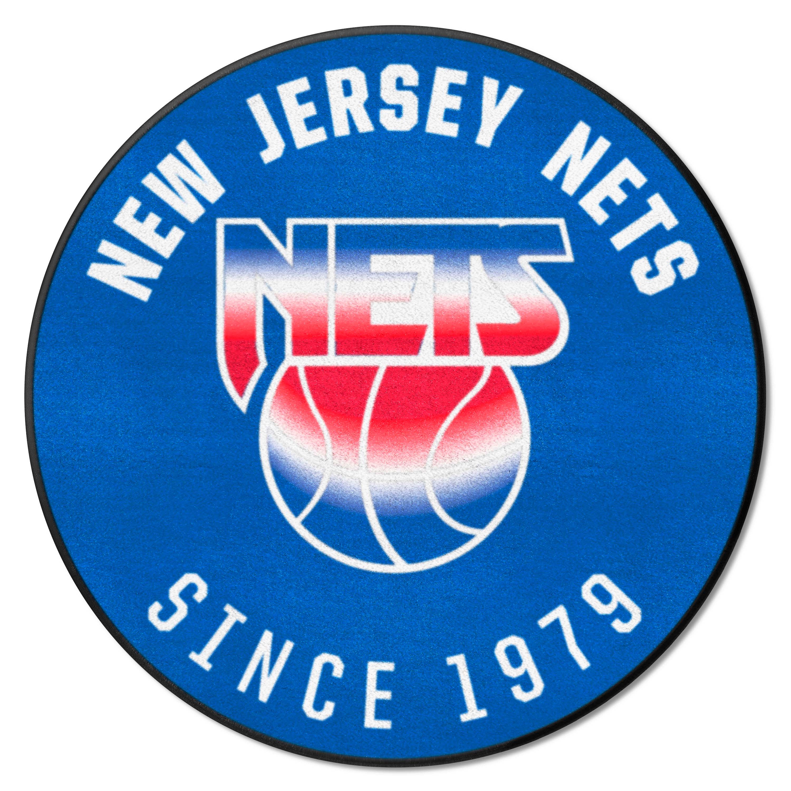 NBA Retro New Jersey Nets Roundel Rug - 27in. Diameter