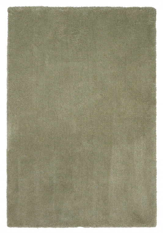 2' X 4' Sage Green Hand Woven Area Rug