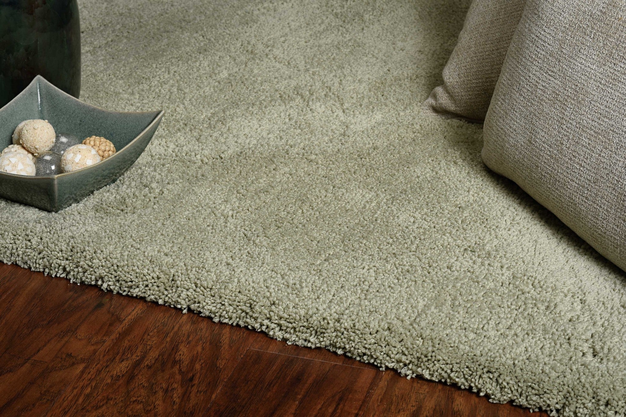 2' X 4' Sage Green Hand Woven Area Rug