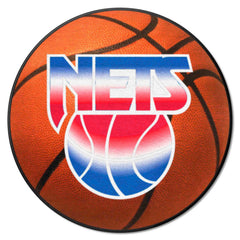 NBA Retro New Jersey Nets Basketball Rug - 27in. Diameter