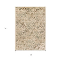 3' X 5' Ivory Area Rug