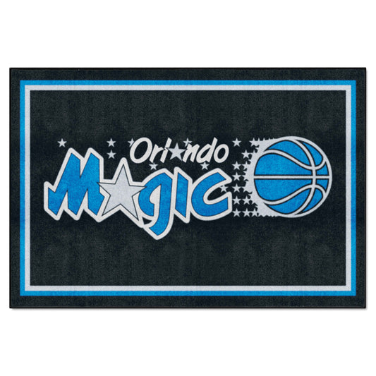 NBA Retro Orlando Magic 5ft. x 8 ft. Plush Area Rug