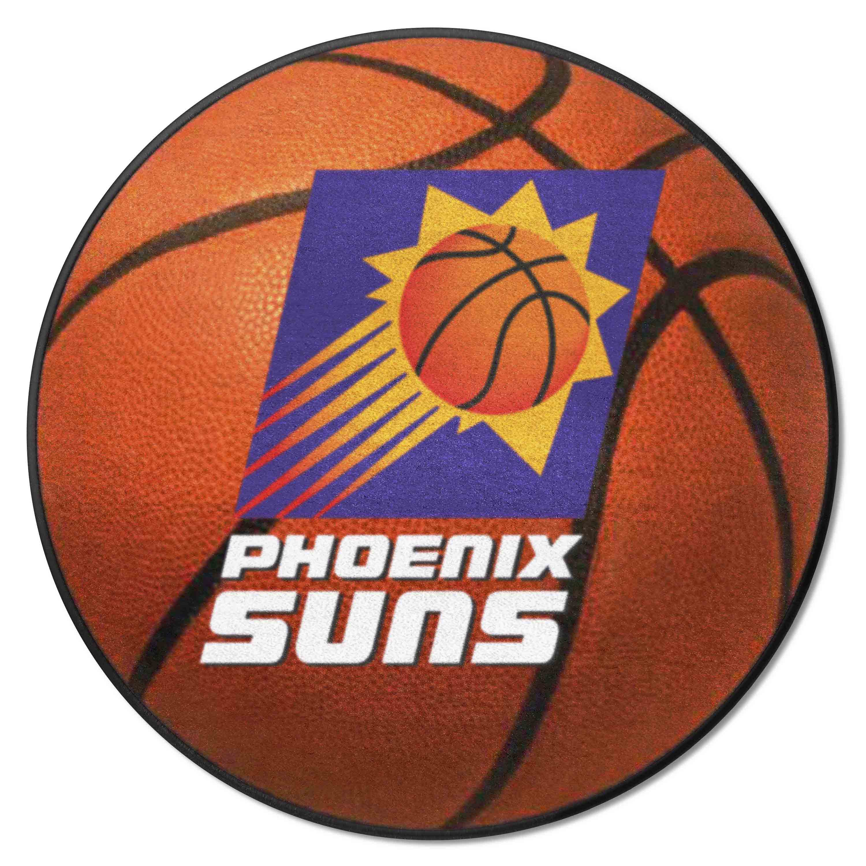 NBA Retro Phoenix Suns Basketball Rug - 27in. Diameter - Phoenix Suns