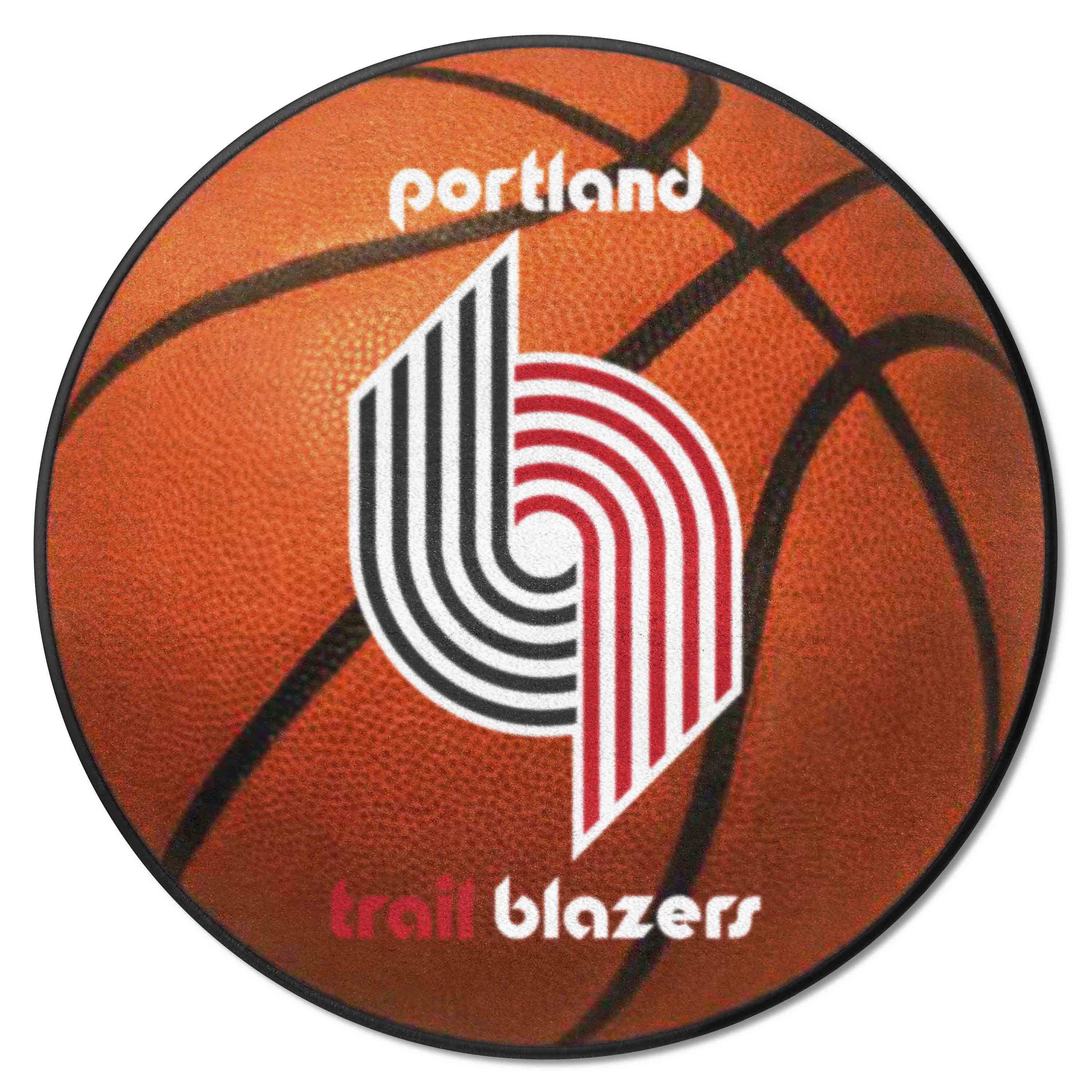 NBA Retro Portland Trail Blazers Basketball Rug - 27in. Diameter