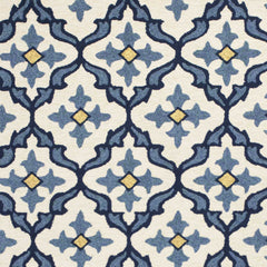 3' X 5' Blue Moroccan Handmade Indoor Outdoor Area Rug