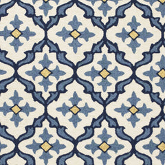 3' X 5' Blue Moroccan Handmade Indoor Outdoor Area Rug