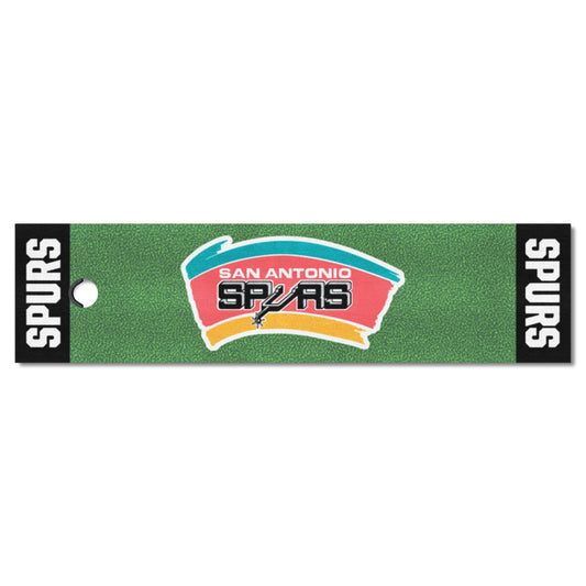 NBA Retro San Antonio Spurs Putting Green Mat - 1.5ft. x 6ft.