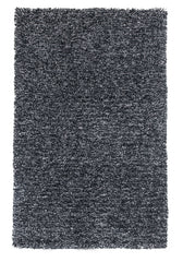 3' X 5' Black Heather Indoor Shag Rug