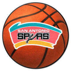 NBA Retro San Antonio Spurs Basketball Rug - 27in. Diameter