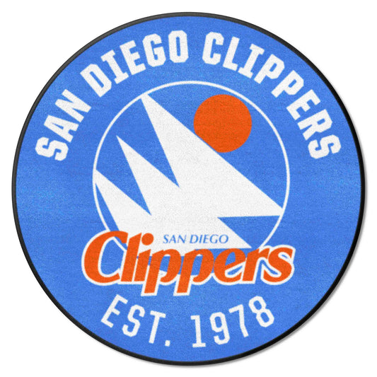 NBA Retro San Diego Clippers Roundel Rug - 27in. Diameter