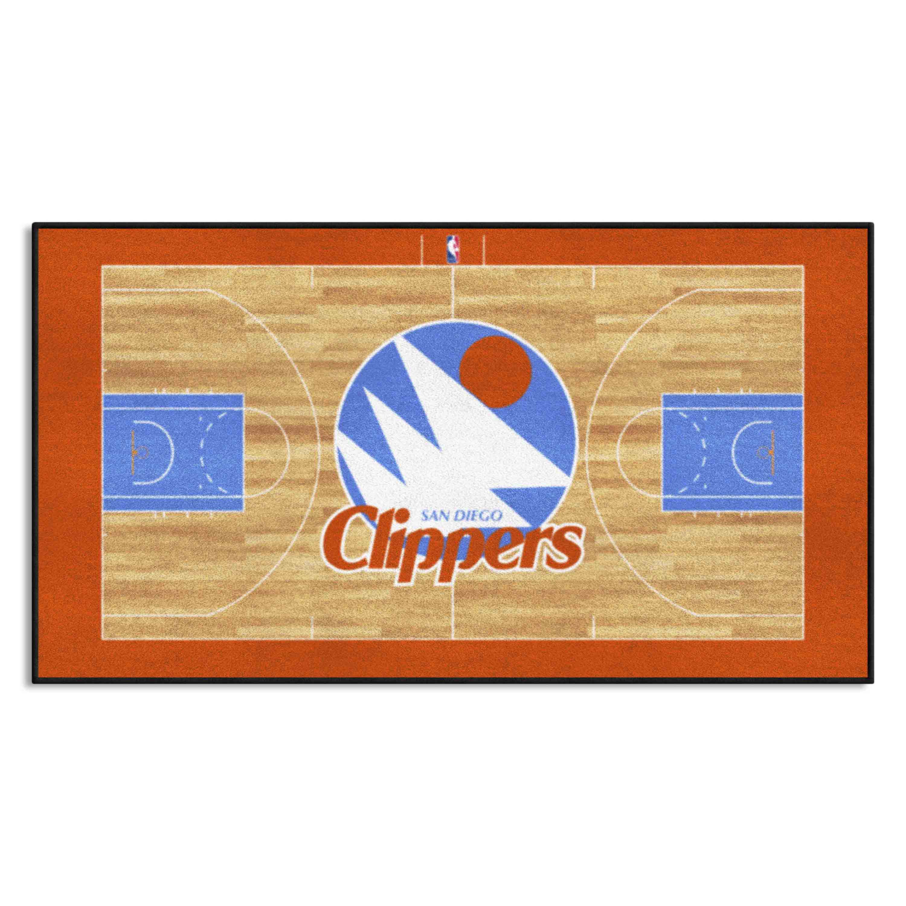 NBA Retro San Diego Clippers Court Runner Rug - 24in. x 44in.