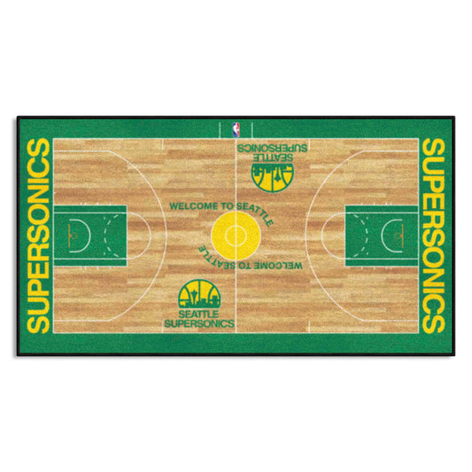 NBA Retro Seattle Supersonics Court Runner Rug - 24in. x 44in.