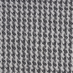 3' X 5' Gray Wool Houndstooth Hand Woven Area Rug