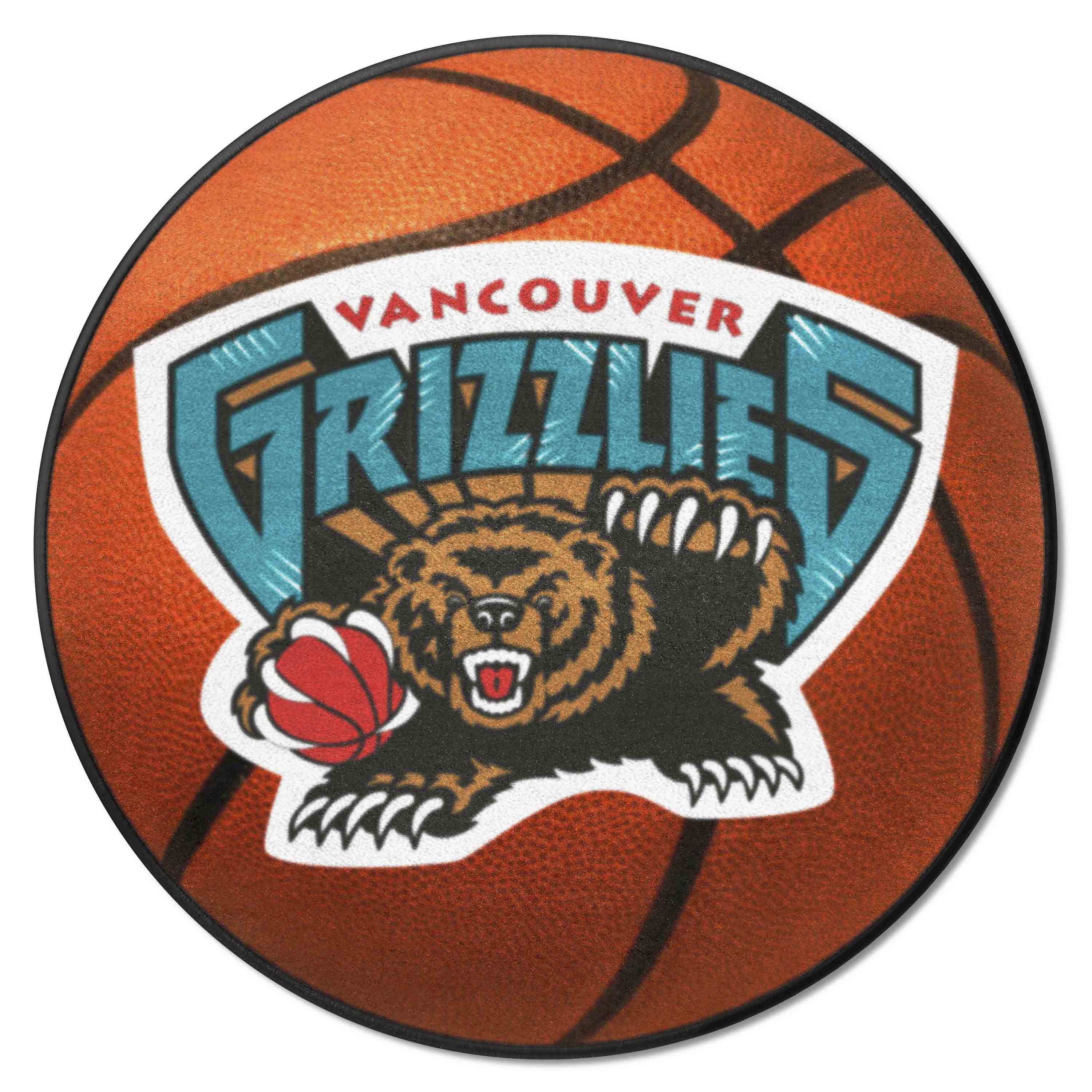 NBA Retro Vancouver Grizzlies Basketball Rug - 27in. Diameter