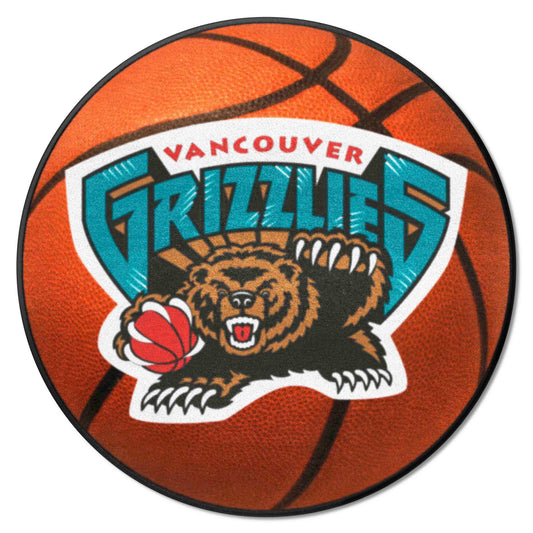 NBA Retro Vancouver Grizzlies Basketball Rug - 27in. Diameter