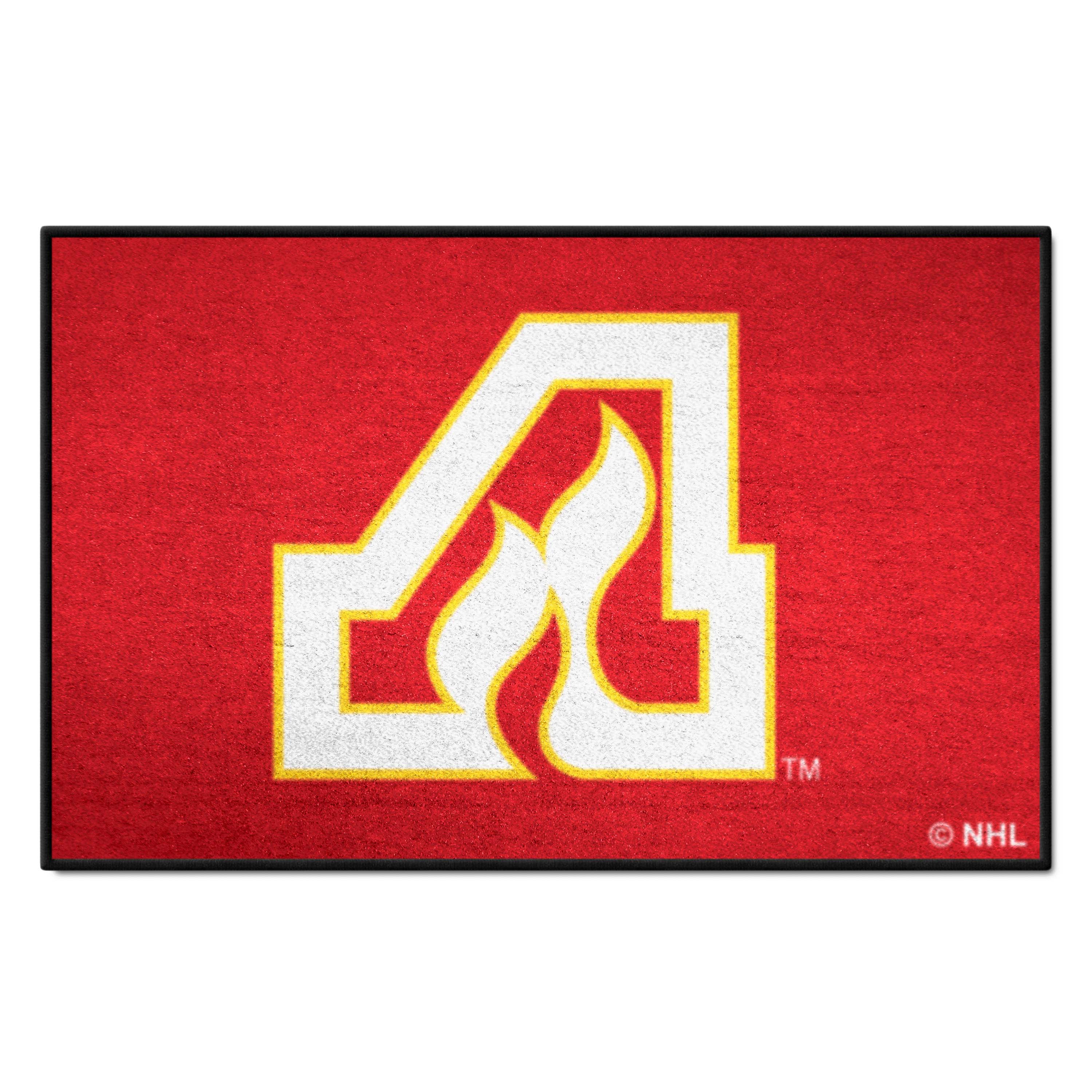 NHLRETRO Atlanta Flames Starter Mat Accent Rug - 19in. x 30in.