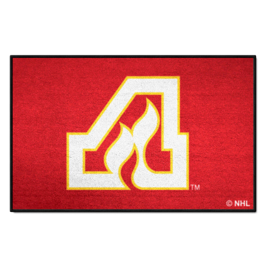 NHLRETRO Atlanta Flames Starter Mat Accent Rug - 19in. x 30in.