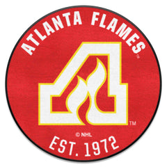 NHLRETRO Atlanta Flames Roundel Rug - 27in. Diameter