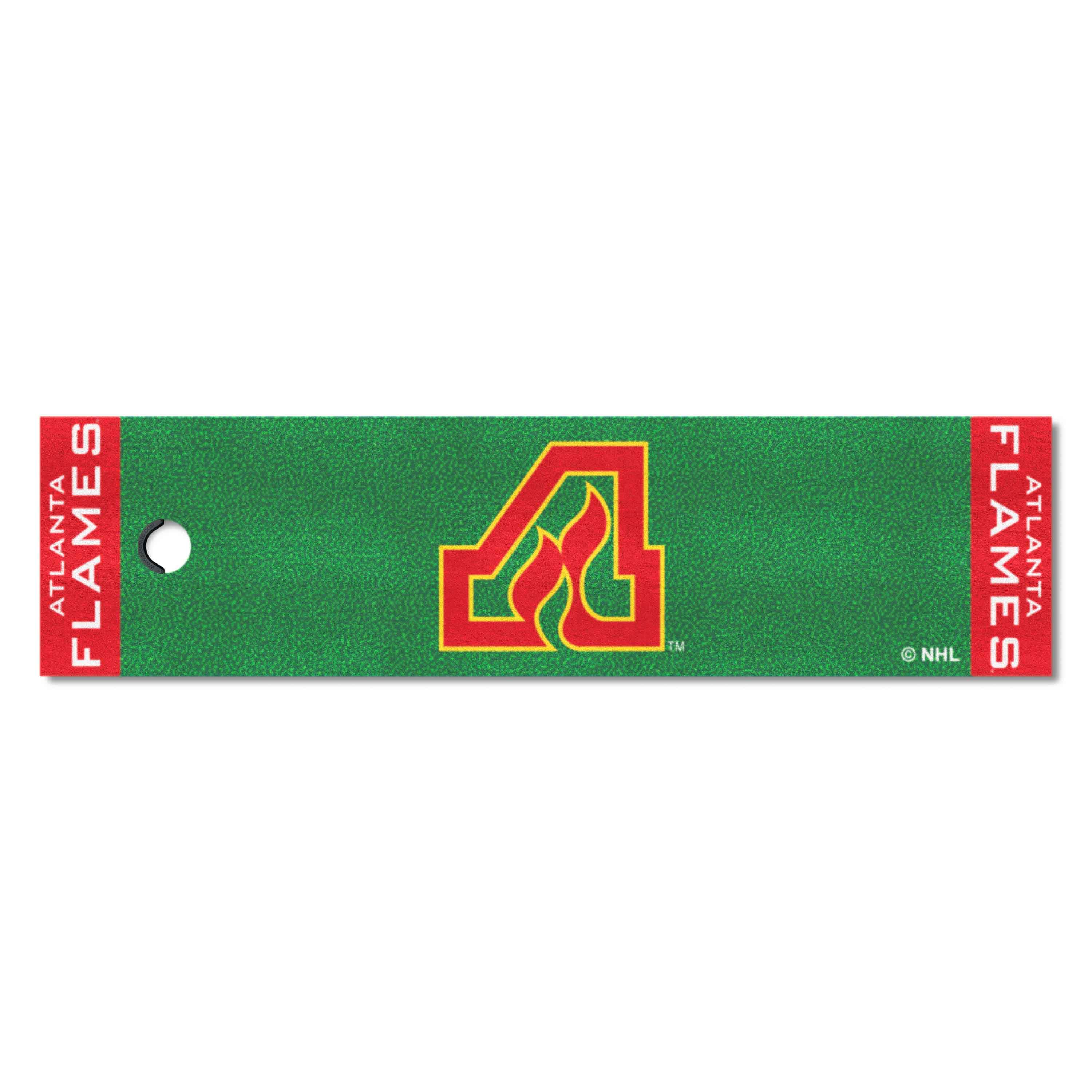 NHLRETRO Atlanta Flames Putting Green Mat - 1.5ft. x 6ft. - Atlanta Flames