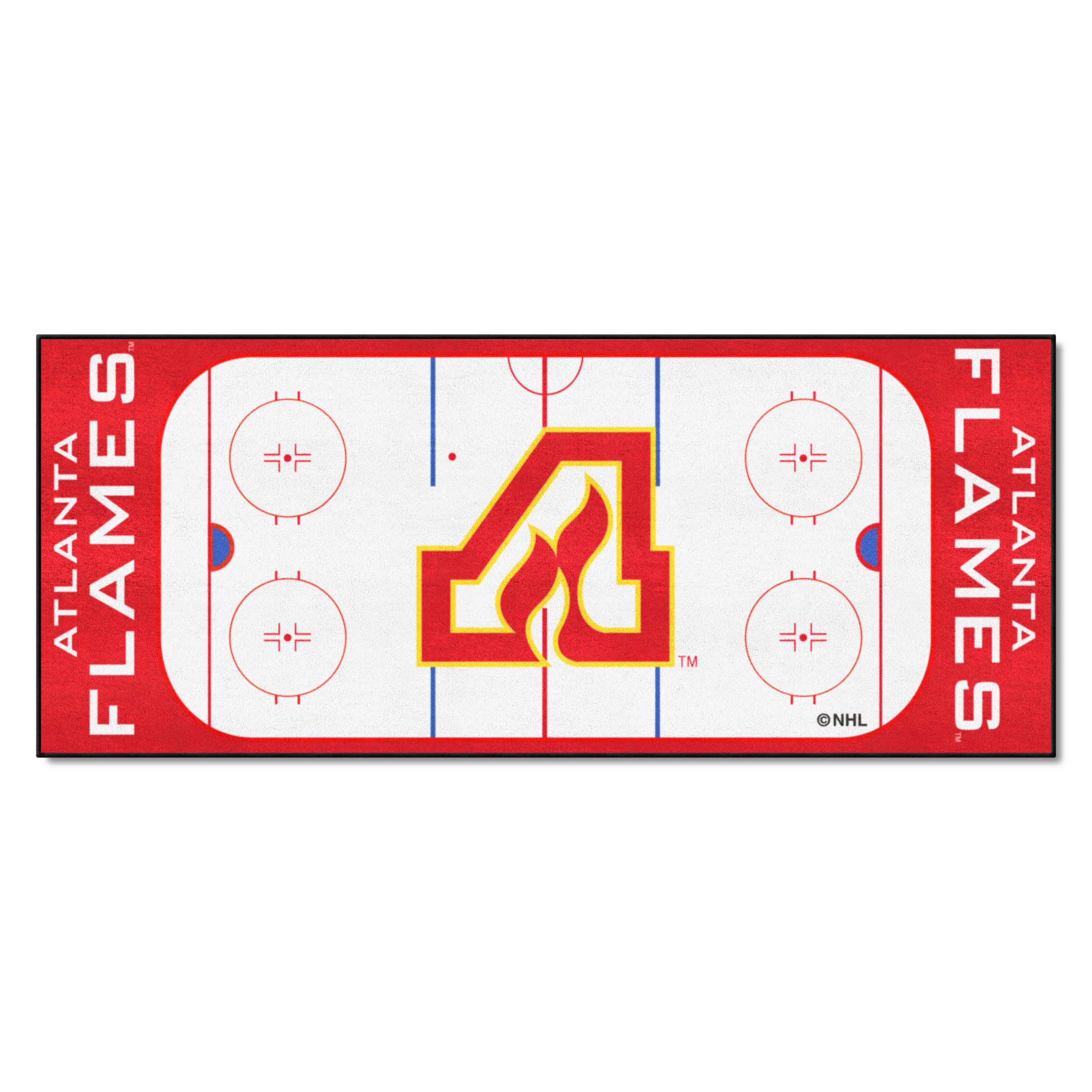 NHLRETRO Atlanta Flames Rink Runner - 30in. x 72in.