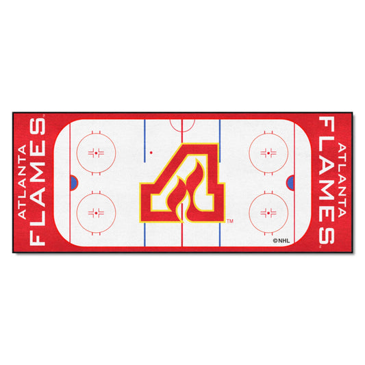 NHLRETRO Atlanta Flames Rink Runner - 30in. x 72in.