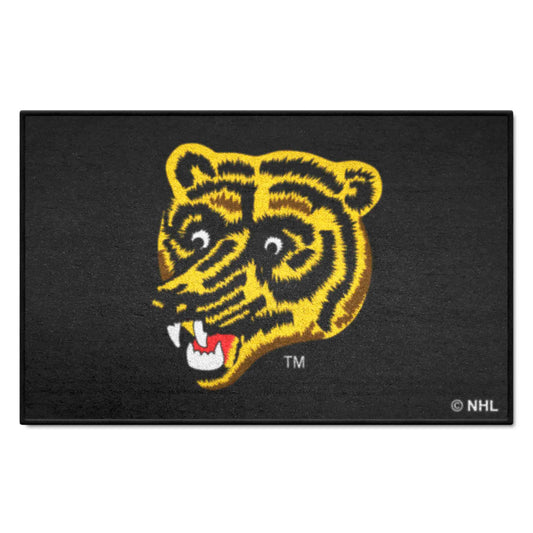 Retro NHL Boston Bruins Starter Mat Accent Rug - 19in. x 30in.