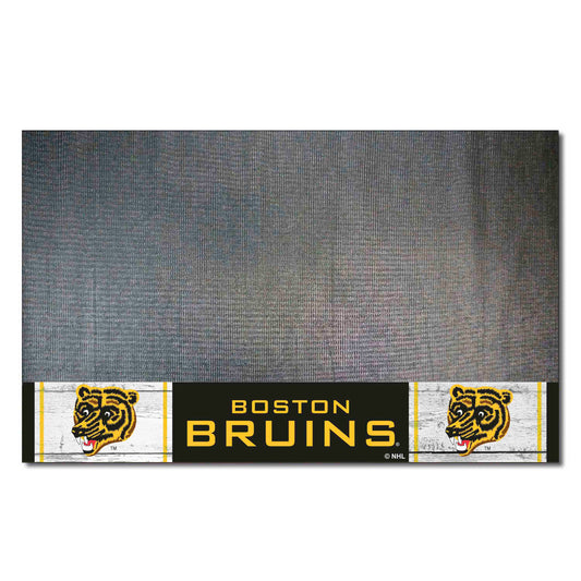 Retro NHL Boston Bruins Vinyl Grill Mat - 26in. x 42in. - Boston Bruins