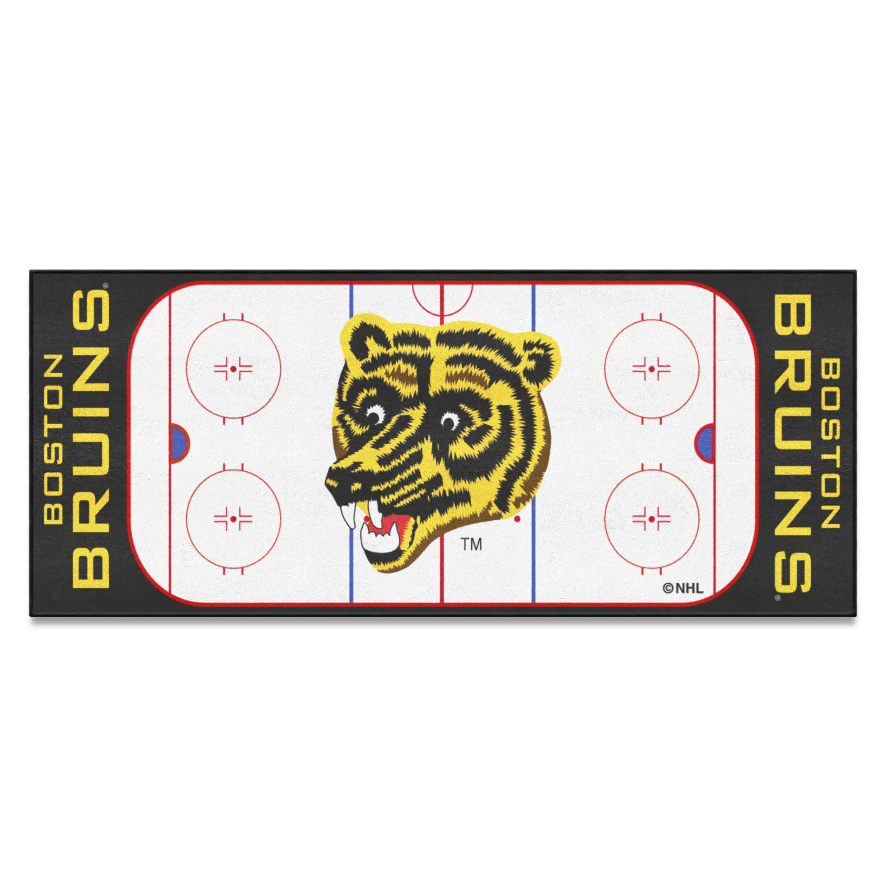 Retro NHL Boston Bruins Rink Runner - 30in. x 72in. - Boston Bruins