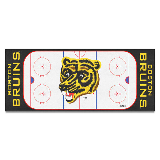 Retro NHL Boston Bruins Rink Runner - 30in. x 72in.