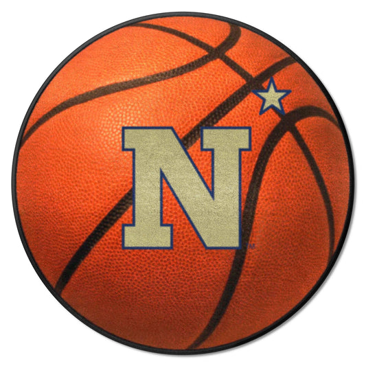 Naval Academy Basketball Rug - 27in. Diameter