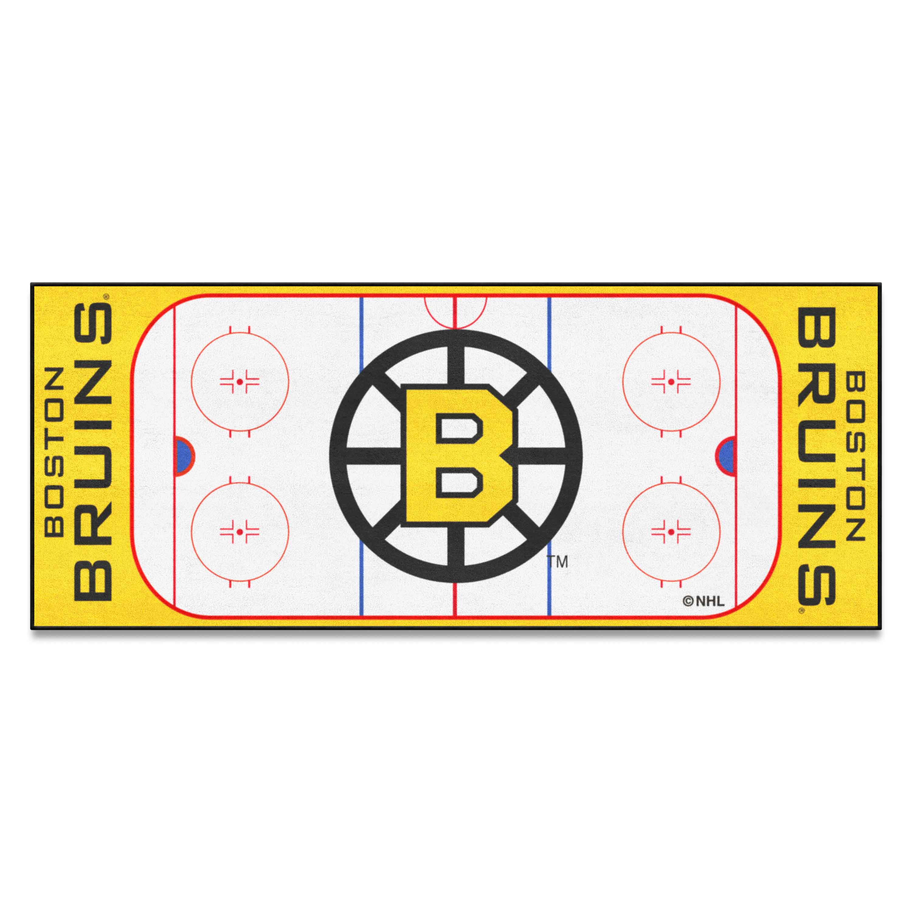 Retro NHL Boston Bruins Rink Runner - 30in. x 72in.