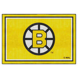 Retro NHL Boston Bruins 5ft. x 8 ft. Plush Area Rug