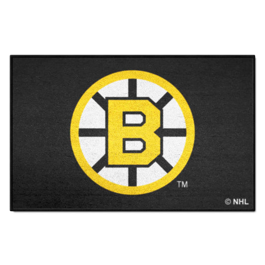 Retro NHL Boston Bruins Starter Mat Accent Rug - 19in. x 30in.