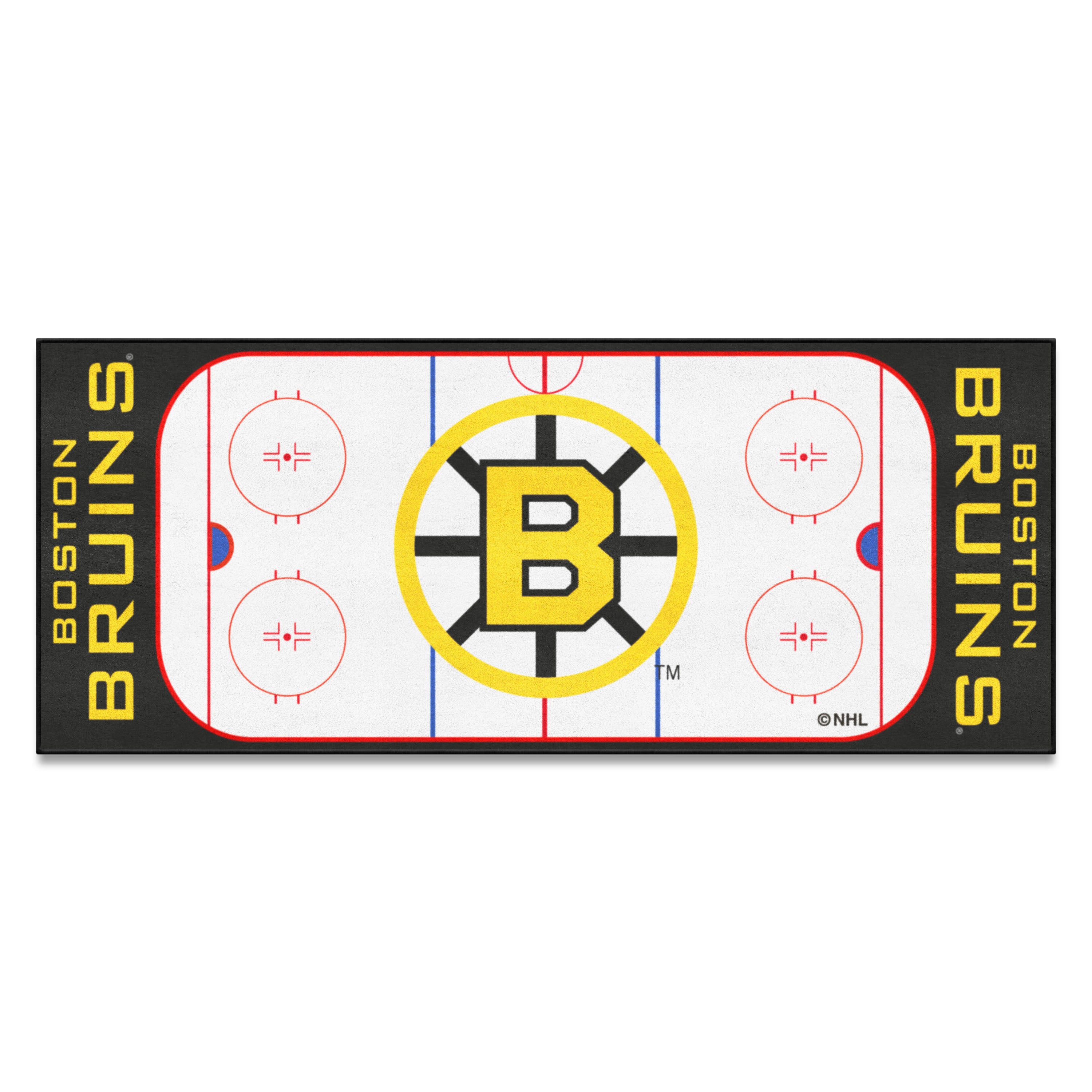 Retro NHL Boston Bruins Rink Runner - 30in. x 72in. - Boston Bruins