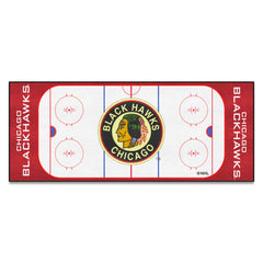 NHLRETRO Chicago Blackhawks Rink Runner - 30in. x 72in. - Chicago Blackhawks