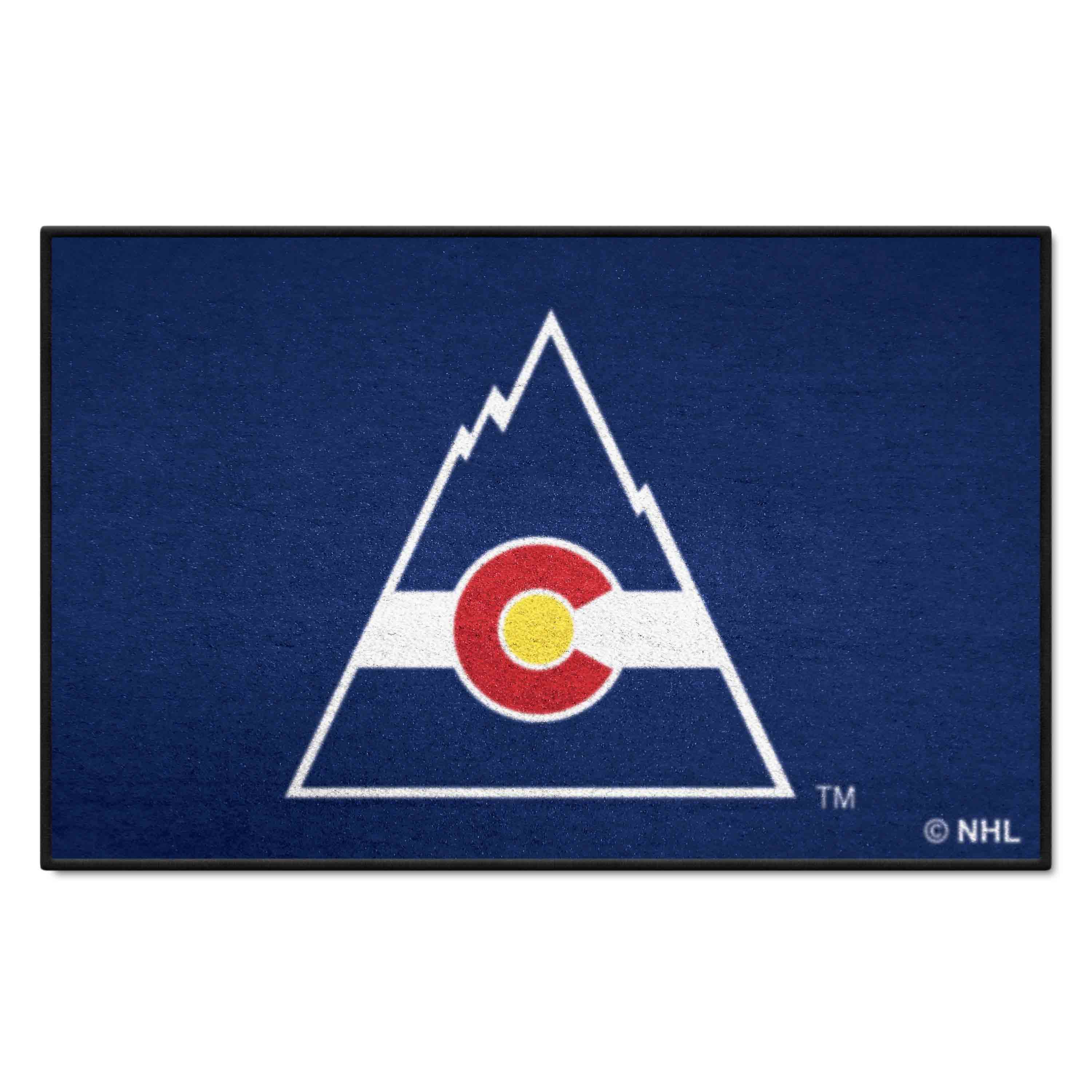 NHLRETRO Colorado Rockies Starter Mat Accent Rug - 19in. x 30in. - Colorado Rockies