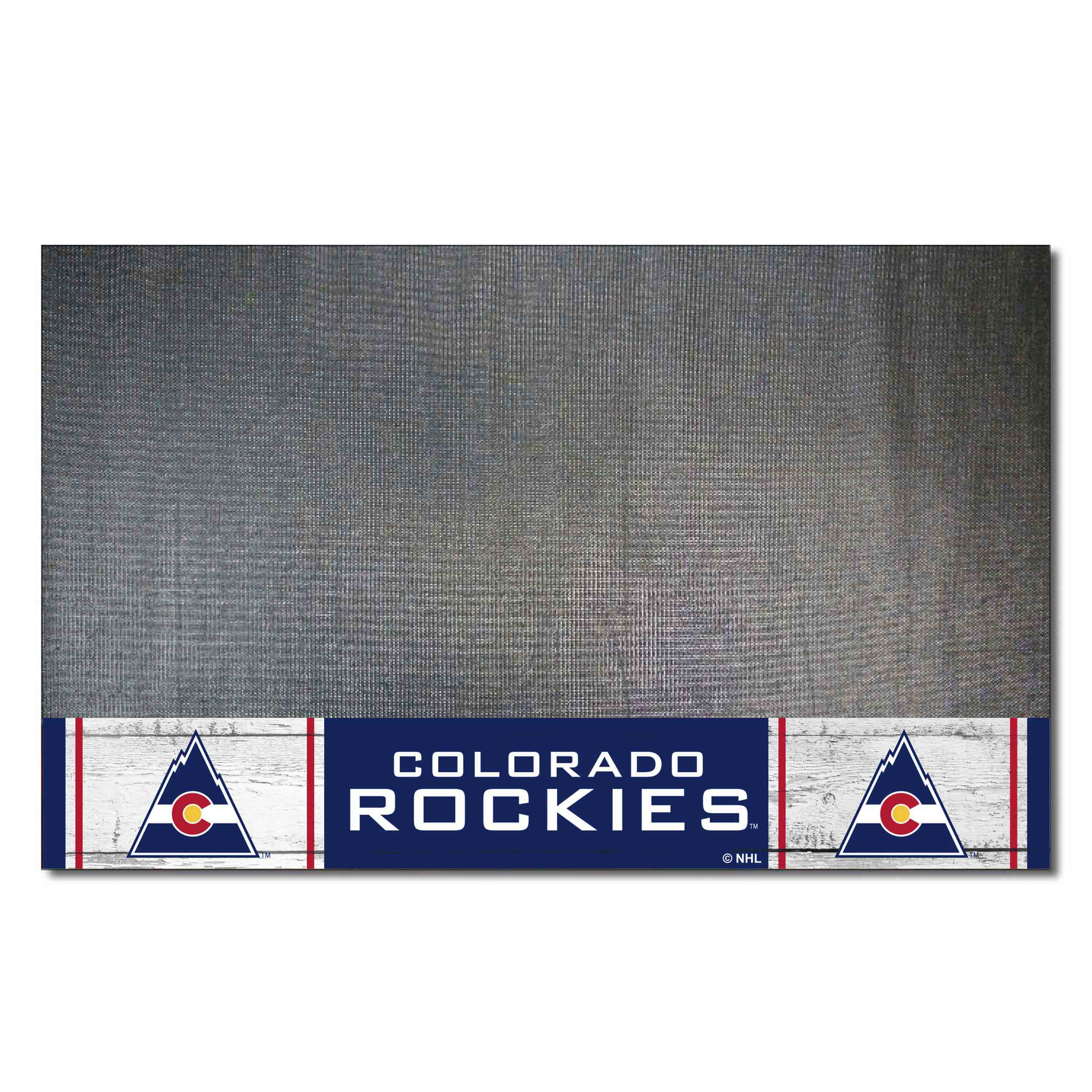 NHLRETRO Colorado Rockies Vinyl Grill Mat - 26in. x 42in.