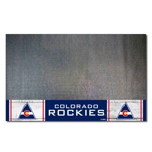 NHLRETRO Colorado Rockies Vinyl Grill Mat - 26in. x 42in. - Colorado Rockies