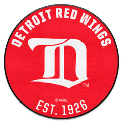 NHLRETRO Detroit Red Wings Roundel Rug - 27in. Diameter