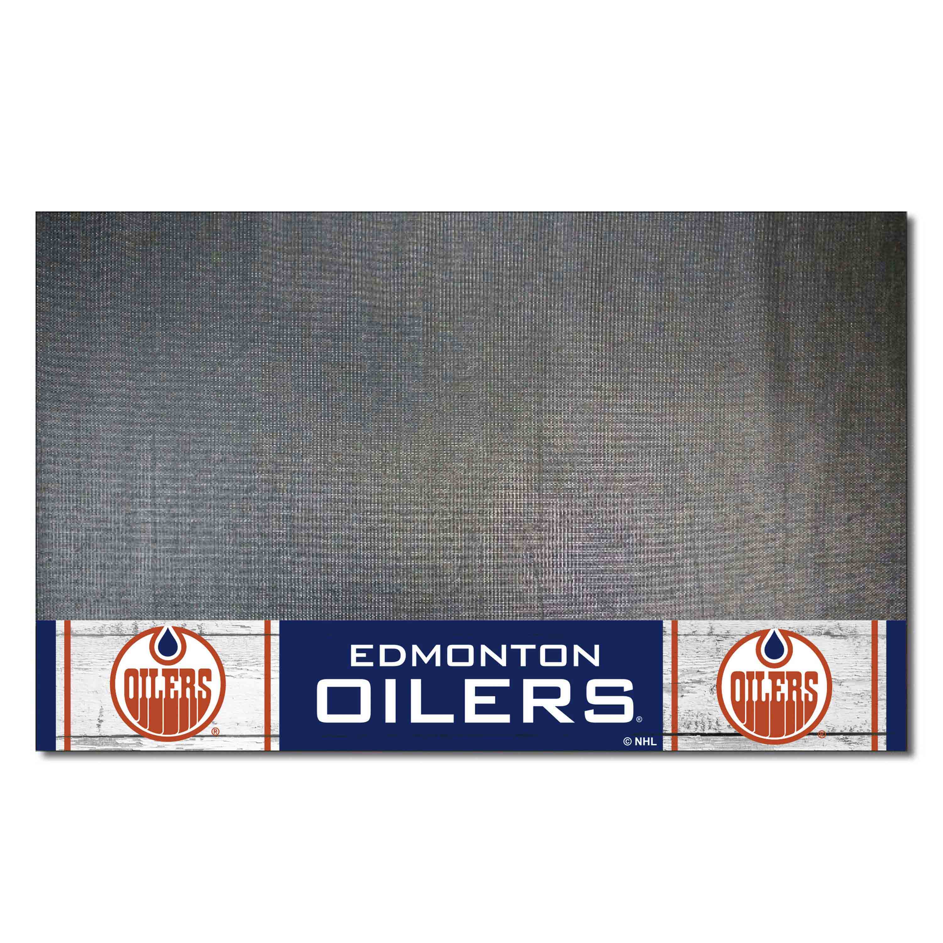 NHLRETRO Edmonton Oilers Vinyl Grill Mat - 26in. x 42in.