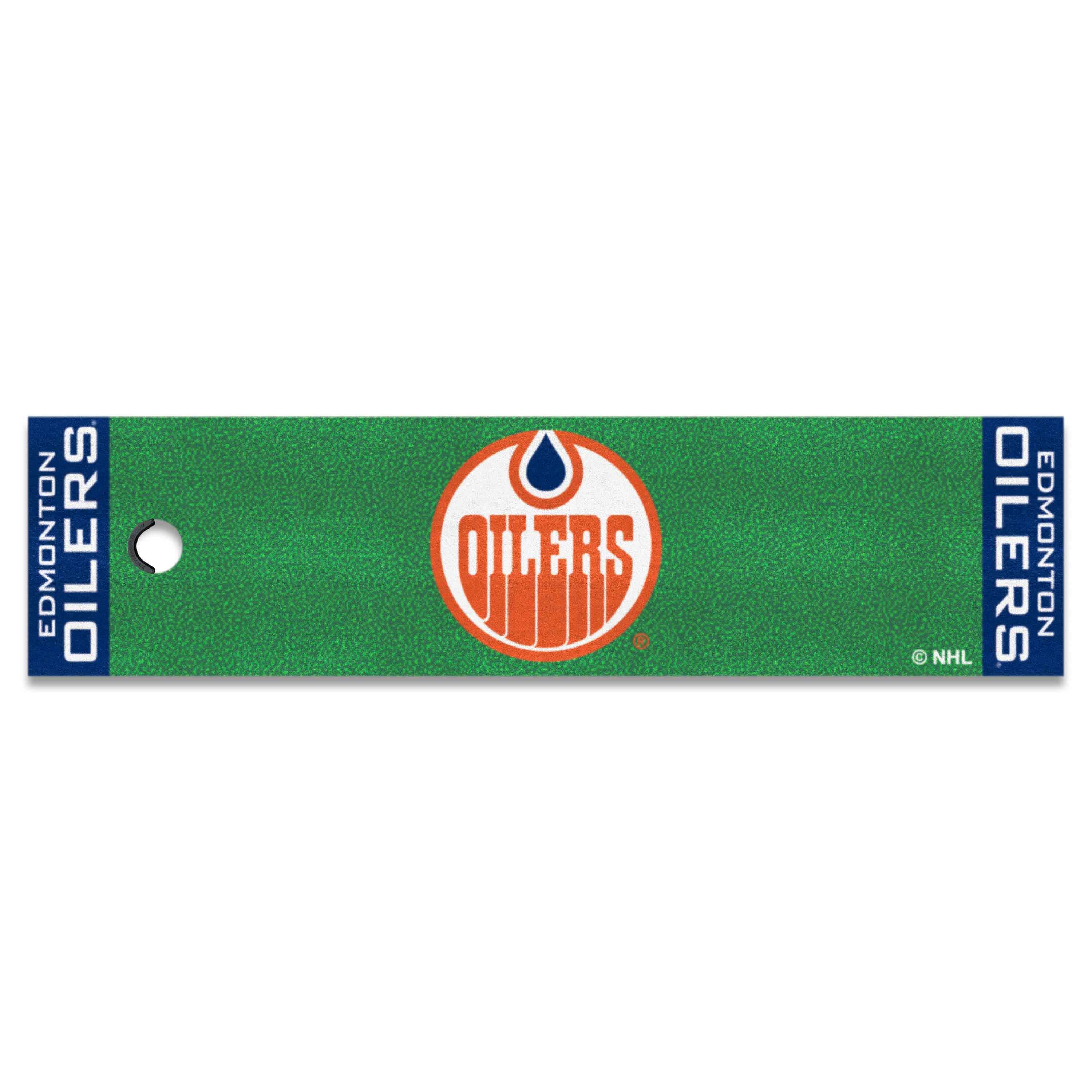 NHLRETRO Edmonton Oilers Putting Green Mat - 1.5ft. x 6ft. - Edmonton Oilers