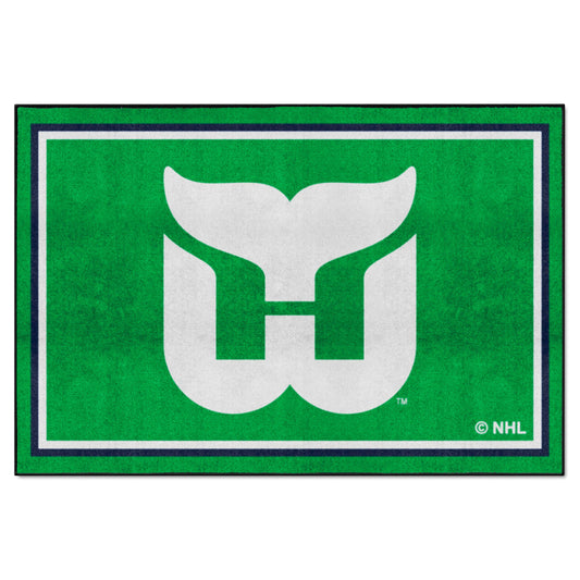 Retro NHL Hartford Whalers 5ft. x 8 ft. Plush Area Rug - Hartford Whalers