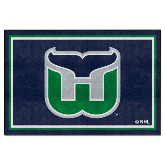 Retro NHL Hartford Whalers 5ft. x 8 ft. Plush Area Rug - Hartford Whalers