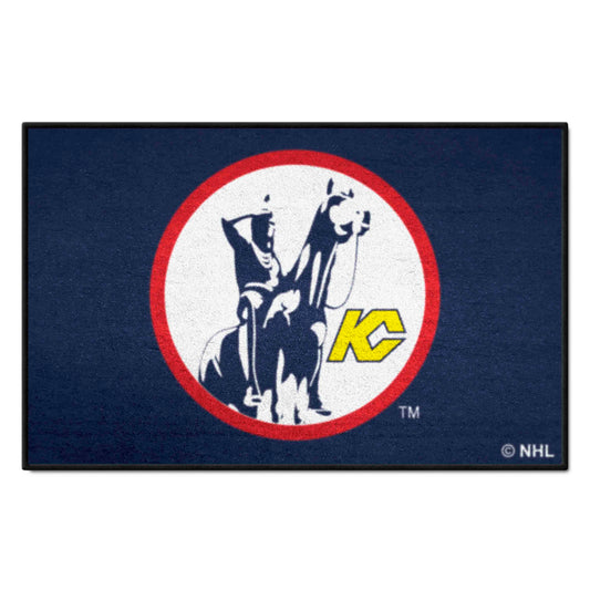 NHLRETRO Kansas City Scouts Starter Mat Accent Rug - 19in. x 30in. - Kansas City Scouts