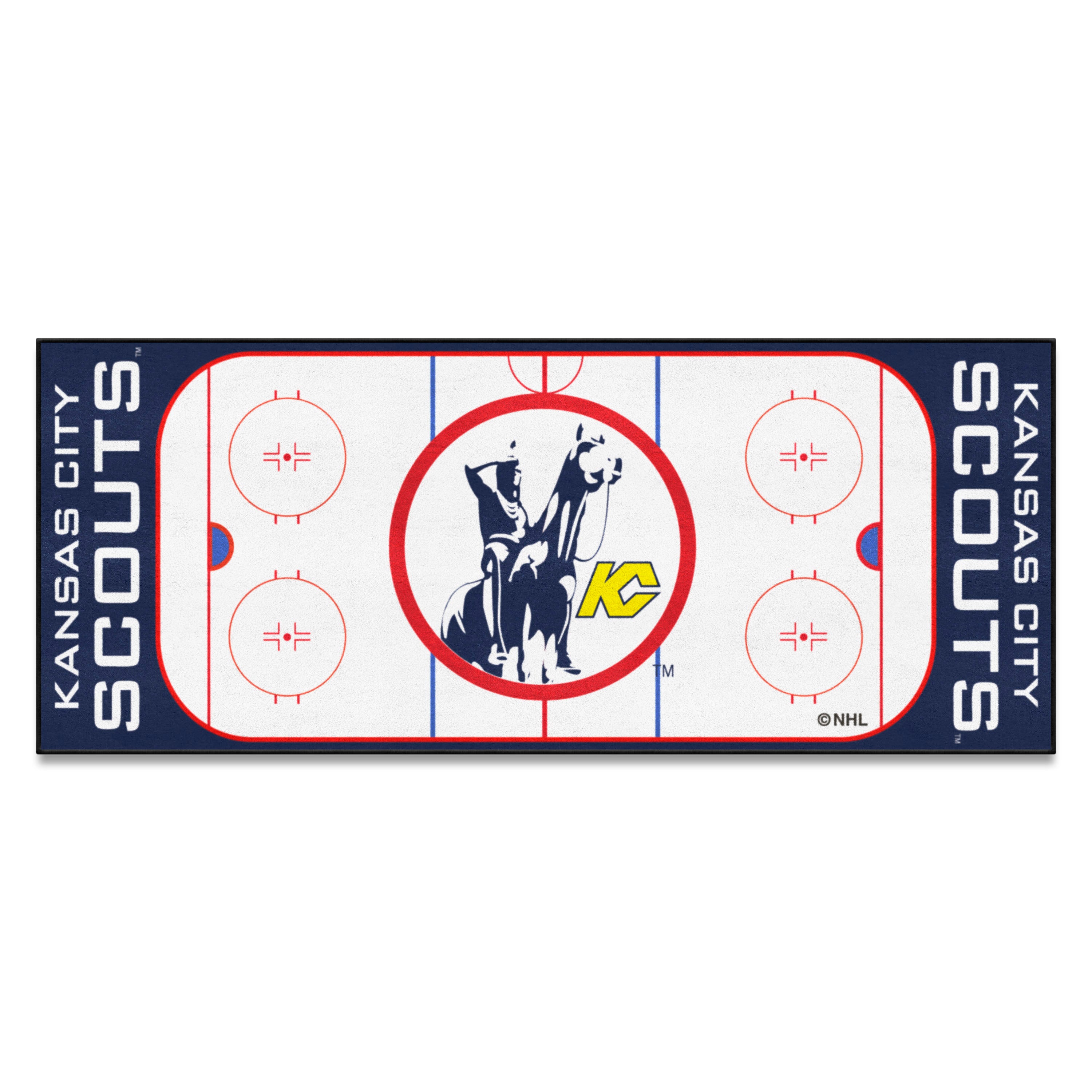 NHLRETRO Kansas City Scouts Rink Runner - 30in. x 72in.