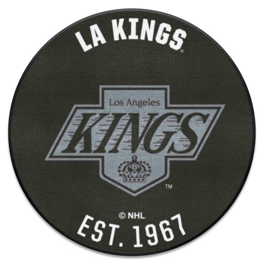 Retro NHL Los Angeles Kings Roundel Rug - 27in. Diameter