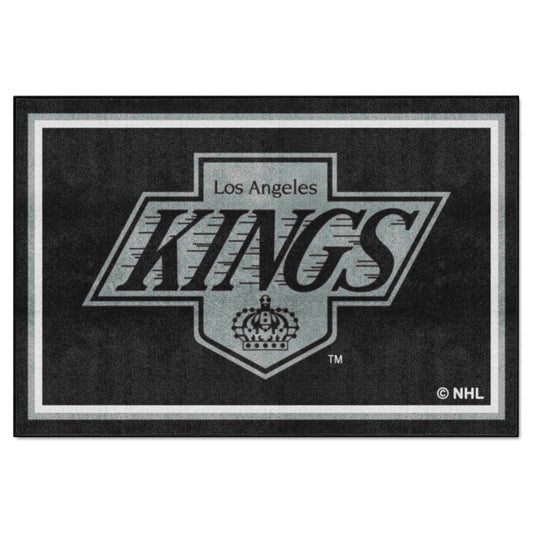 Retro NHL Los Angeles Kings 5ft. x 8 ft. Plush Area Rug - Los Angeles Kings