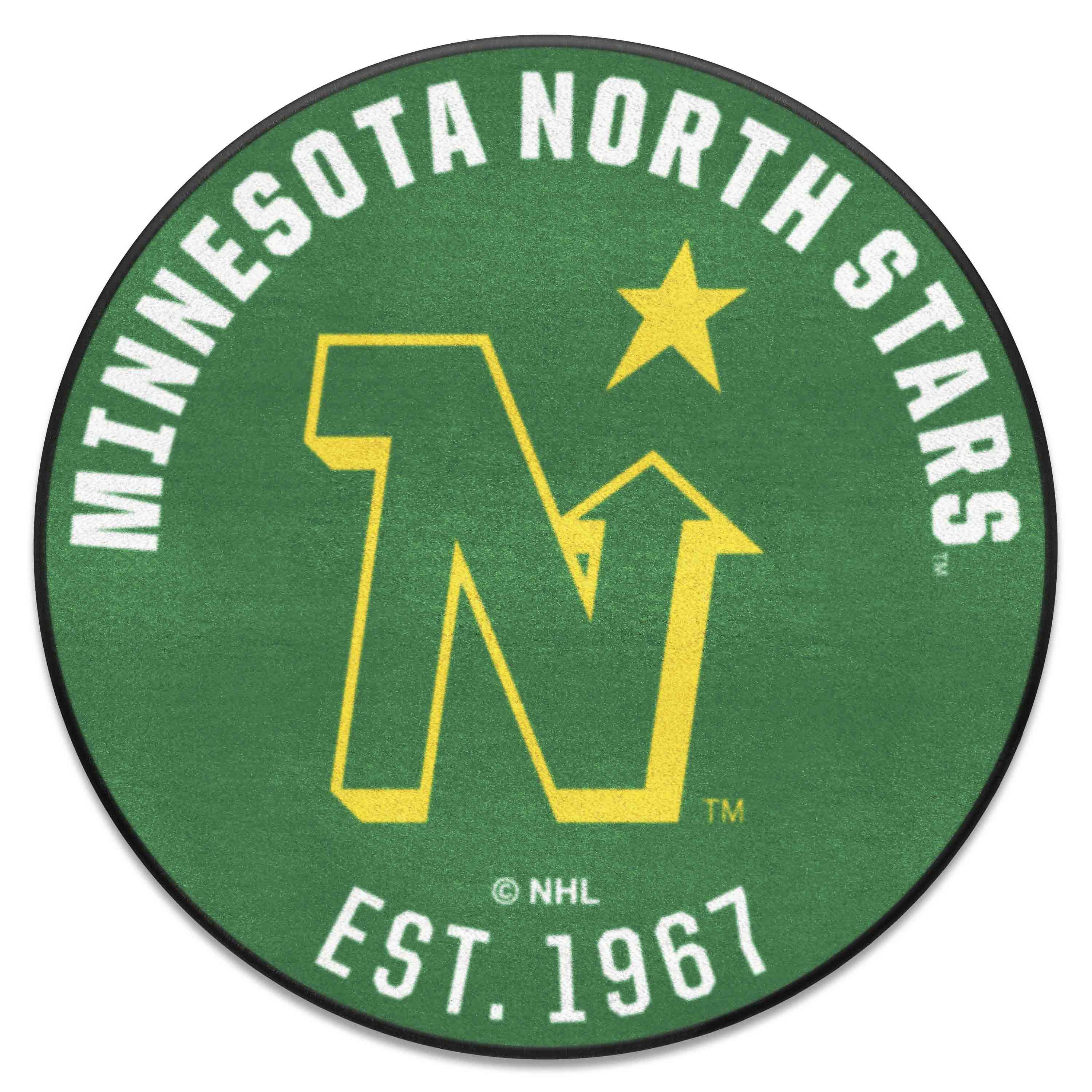 NHLRETRO Minnesota North Stars Roundel Rug - 27in. Diameter